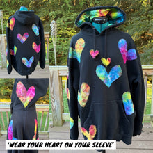 Load image into Gallery viewer, ‘WEAR YOUR HEART ON YOUR SLEEVE’ XL Hoodie