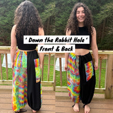 Load image into Gallery viewer, ‘DOWN THE RABBIT HOLE’ Patchwork Pants
