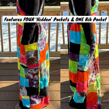 Load image into Gallery viewer, ‘RAINBOW BRITE’ Patchwork Overalls
